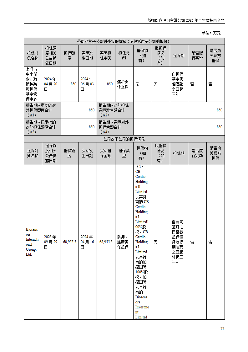 尊龙凯时股份有限公司2024年半年度报告_77